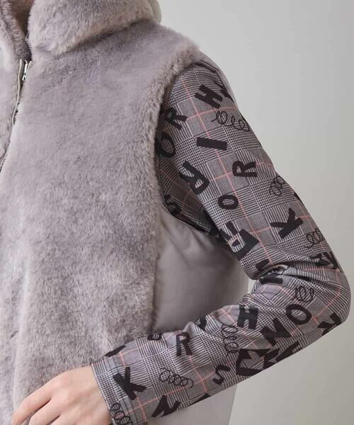 HIROKO KOSHINO / ヒロココシノ ダウンジャケット・ベスト | フェイクファー中綿ベスト | 詳細7