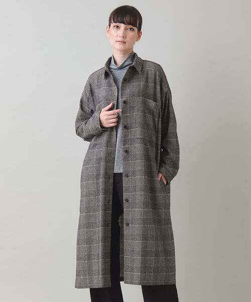 HIROKO KOSHINO / ヒロココシノ ロング・マキシ丈ワンピース | チェックシャツワンピース/日本製 | 詳細1