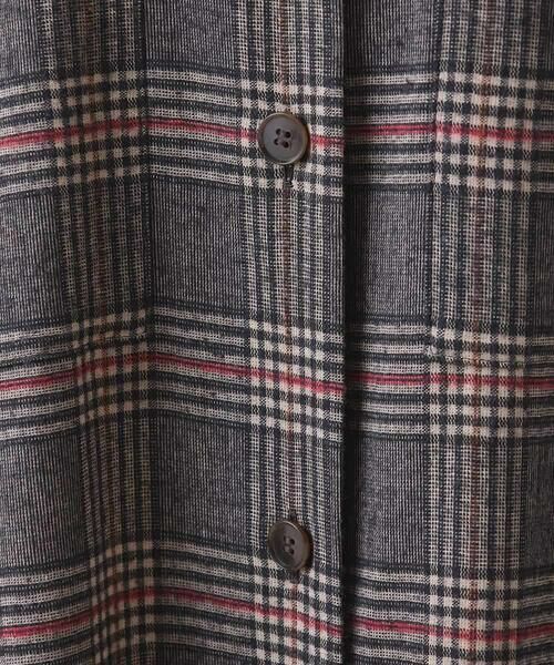 HIROKO KOSHINO / ヒロココシノ ロング・マキシ丈ワンピース | チェックシャツワンピース/日本製 | 詳細11