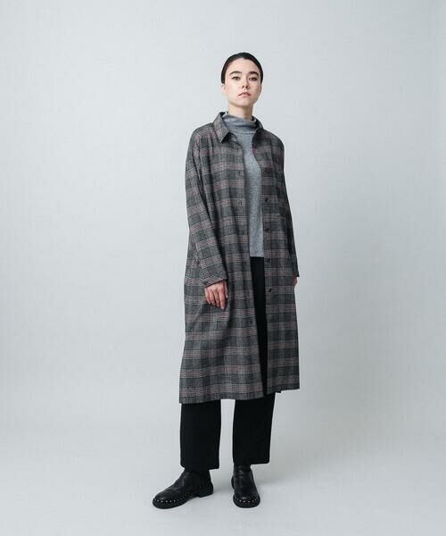 HIROKO KOSHINO / ヒロココシノ ロング・マキシ丈ワンピース | チェックシャツワンピース/日本製 | 詳細14