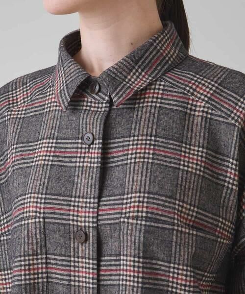 HIROKO KOSHINO / ヒロココシノ ロング・マキシ丈ワンピース | チェックシャツワンピース/日本製 | 詳細6