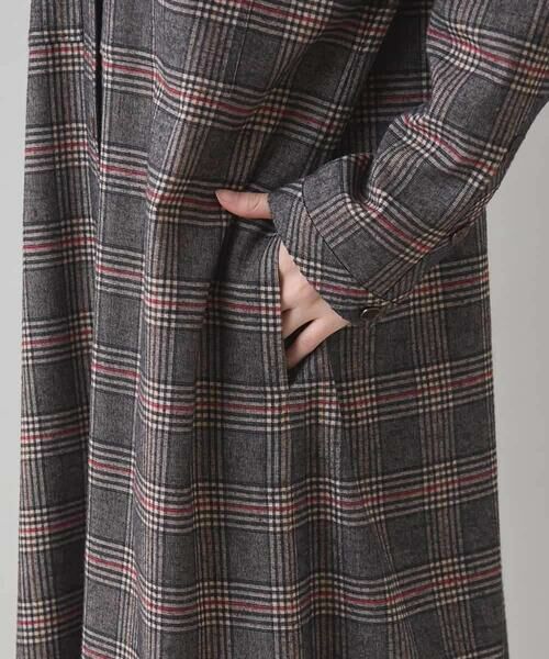 HIROKO KOSHINO / ヒロココシノ ロング・マキシ丈ワンピース | チェックシャツワンピース/日本製 | 詳細9
