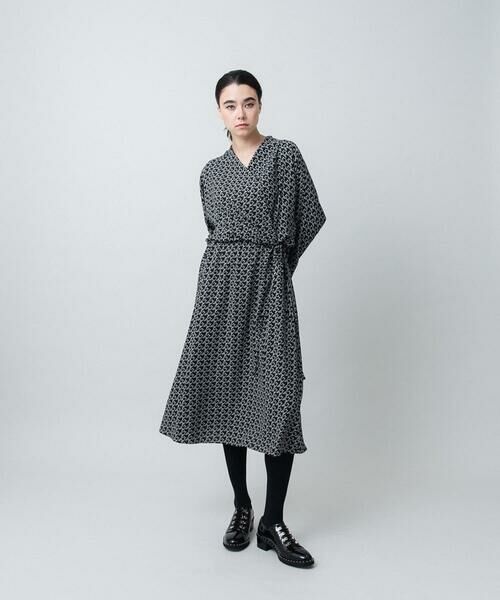 HIROKO KOSHINO / ヒロココシノ ロング・マキシ丈ワンピース | バックジョーゼットカシュクールワンピース/日本製 | 詳細12