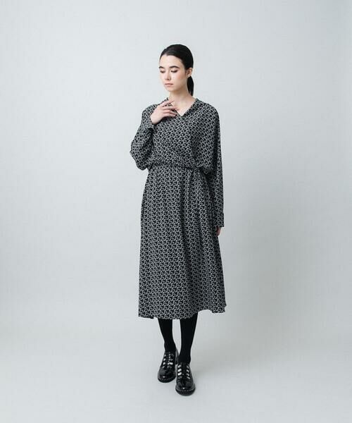 HIROKO KOSHINO / ヒロココシノ ロング・マキシ丈ワンピース | バックジョーゼットカシュクールワンピース/日本製 | 詳細13