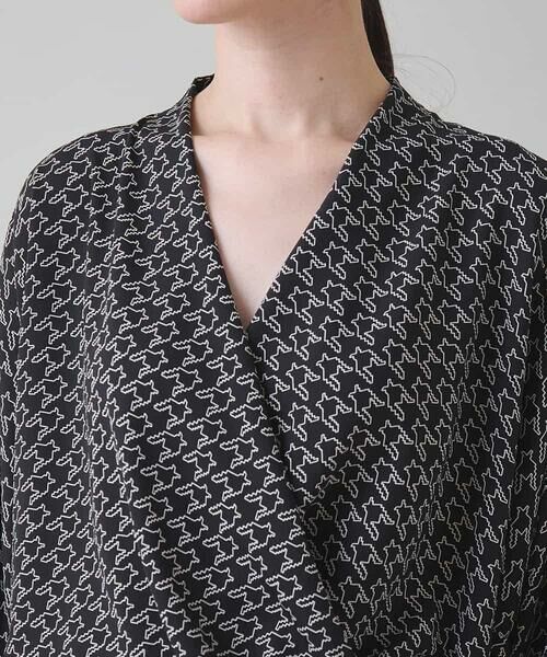 HIROKO KOSHINO / ヒロココシノ ロング・マキシ丈ワンピース | バックジョーゼットカシュクールワンピース/日本製 | 詳細4