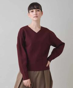 HIROKO KOSHINO / ヒロココシノ ニット・セーター | ダーツアクセントニットプルオーバー /洗える