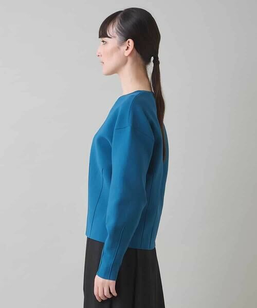 HIROKO KOSHINO / ヒロココシノ ニット・セーター | ダーツアクセントニットプルオーバー /洗える | 詳細1