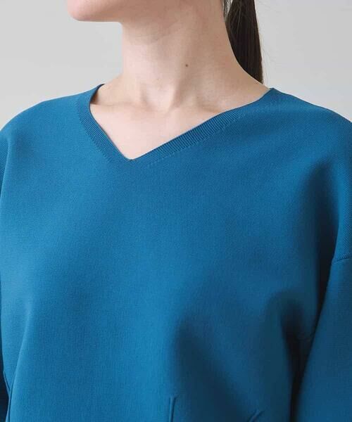HIROKO KOSHINO / ヒロココシノ ニット・セーター | ダーツアクセントニットプルオーバー /洗える | 詳細3