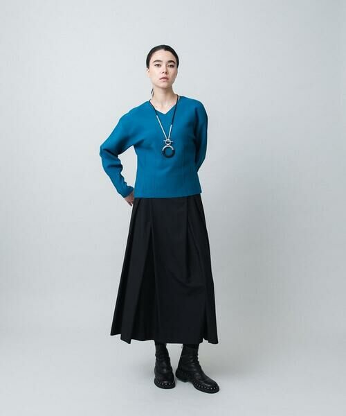 HIROKO KOSHINO / ヒロココシノ ニット・セーター | ダーツアクセントニットプルオーバー /洗える | 詳細8