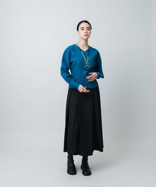 HIROKO KOSHINO / ヒロココシノ ニット・セーター | ダーツアクセントニットプルオーバー /洗える | 詳細9