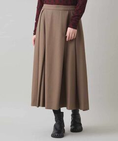 HIROKO KOSHINO / ヒロココシノ ロング・マキシ丈スカート | タックデザインフレアスカート/日本製/洗える
