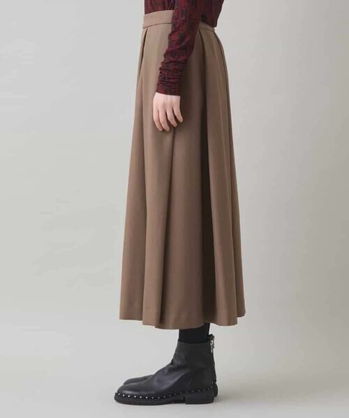 HIROKO KOSHINO / ヒロココシノ ロング・マキシ丈スカート | タックデザインフレアスカート/日本製/洗える | 詳細1