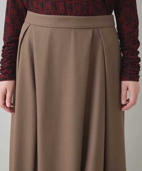 HIROKO KOSHINO / ヒロココシノ ロング・マキシ丈スカート | タックデザインフレアスカート/日本製/洗える | 詳細3