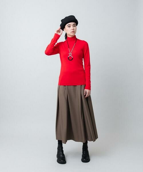 HIROKO KOSHINO / ヒロココシノ ロング・マキシ丈スカート | タックデザインフレアスカート/日本製/洗える | 詳細8