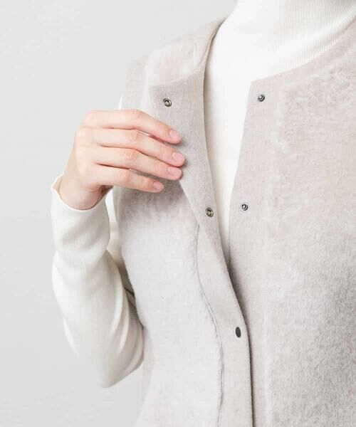 HIROKO KOSHINO / ヒロココシノ ベスト | カシミヤ混ライトリバーベスト | 詳細11