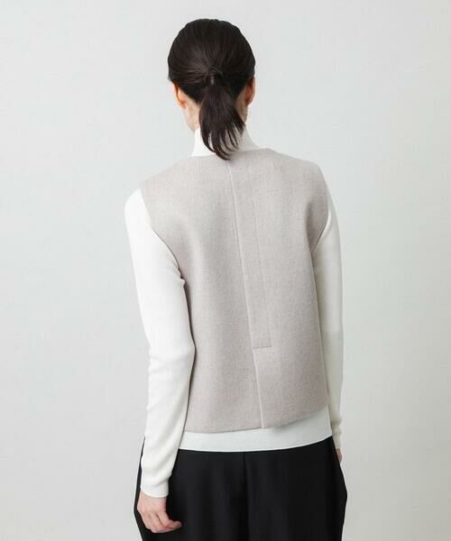 HIROKO KOSHINO / ヒロココシノ ベスト | カシミヤ混ライトリバーベスト | 詳細3