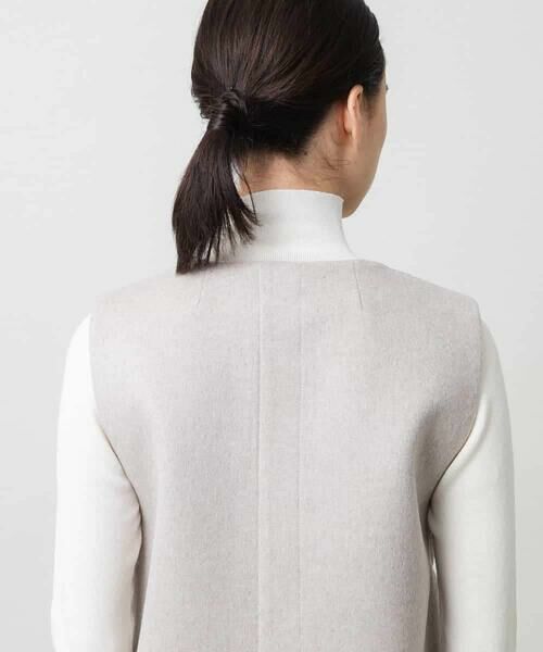 HIROKO KOSHINO / ヒロココシノ ベスト | カシミヤ混ライトリバーベスト | 詳細4