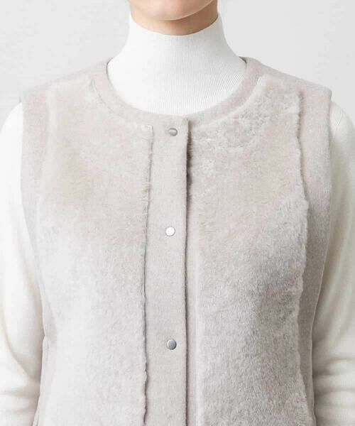 HIROKO KOSHINO / ヒロココシノ ベスト | カシミヤ混ライトリバーベスト | 詳細5