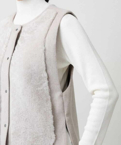 HIROKO KOSHINO / ヒロココシノ ベスト | カシミヤ混ライトリバーベスト | 詳細7