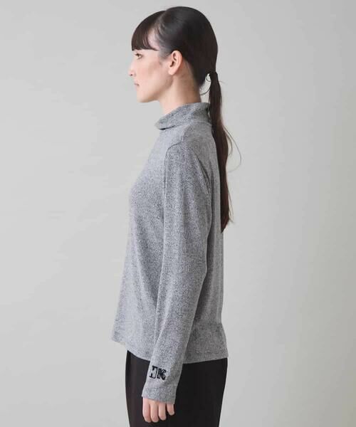 HIROKO KOSHINO / ヒロココシノ カットソー | HKロゴハイネックインナープルオーバー/日本製/洗える | 詳細1