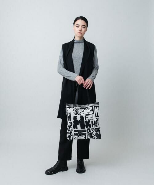 HIROKO KOSHINO / ヒロココシノ カットソー | HKロゴハイネックインナープルオーバー/日本製/洗える | 詳細9