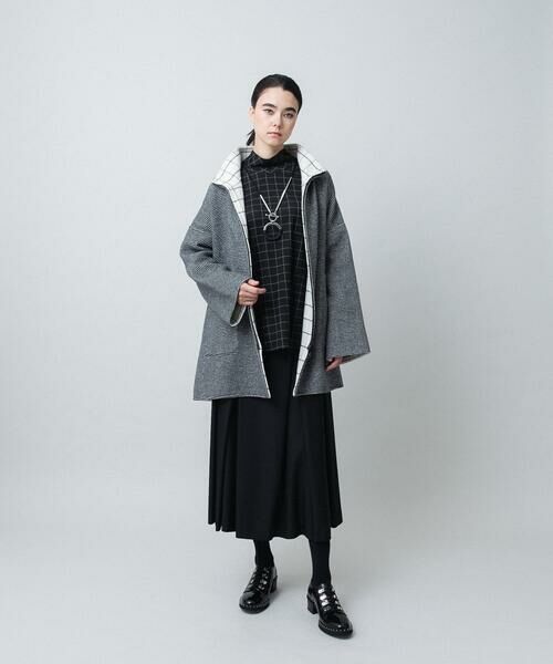 HIROKO KOSHINO / ヒロココシノ カットソー | ミックスパターンハイネックカットソー/日本製/洗える | 詳細8