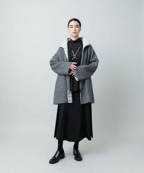 HIROKO KOSHINO / ヒロココシノ カットソー | ミックスパターンハイネックカットソー/日本製/洗える | 詳細9