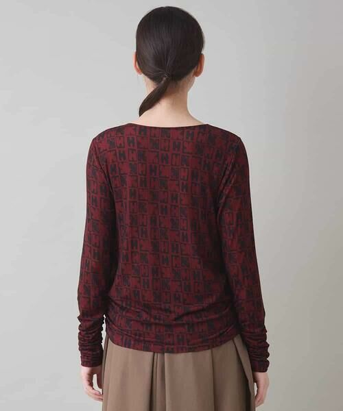 HIROKO KOSHINO / ヒロココシノ カットソー | HKフラワーロゴプリントカットソー/日本製/洗える | 詳細2