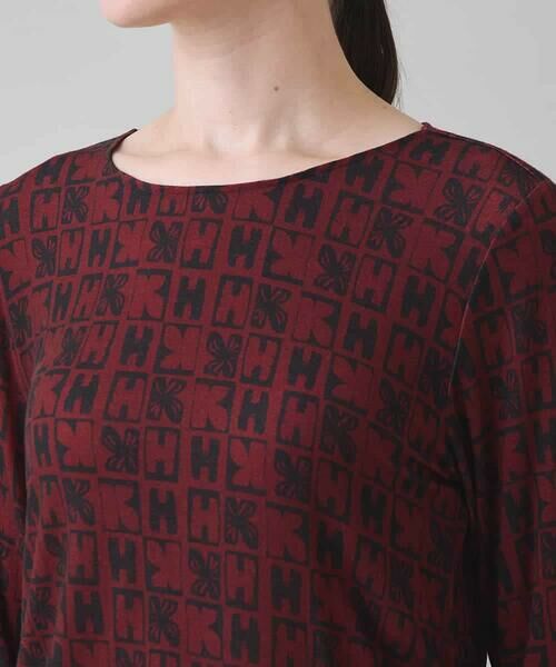 HIROKO KOSHINO / ヒロココシノ カットソー | HKフラワーロゴプリントカットソー/日本製/洗える | 詳細3