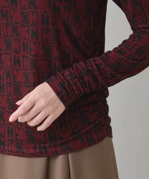 HIROKO KOSHINO / ヒロココシノ カットソー | HKフラワーロゴプリントカットソー/日本製/洗える | 詳細5