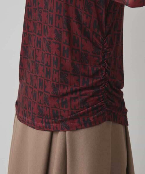 HIROKO KOSHINO / ヒロココシノ カットソー | HKフラワーロゴプリントカットソー/日本製/洗える | 詳細6