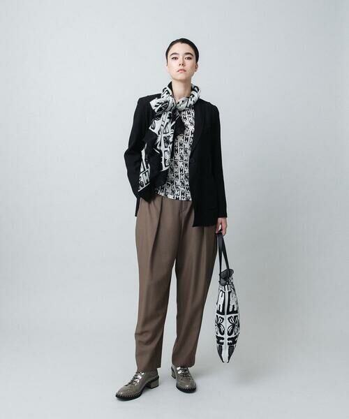 HIROKO KOSHINO / ヒロココシノ カットソー | HKフラワーロゴプリントカットソー/日本製/洗える | 詳細9