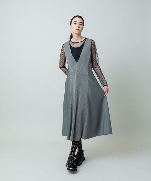 HIROKO KOSHINO / ヒロココシノ カットソー | ドットチュールインナーカットソー/日本製/洗える | 詳細9