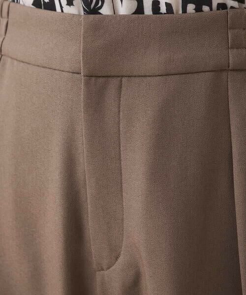 HIROKO KOSHINO / ヒロココシノ チノ・ワークパンツ | フロントタックワイドテーパードパンツ/日本製/洗える | 詳細7