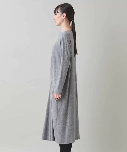 HIROKO KOSHINO / ヒロココシノ ロング・マキシ丈ワンピース | ギャザーアクセントジャージーワンピース/日本製/洗える | 詳細2