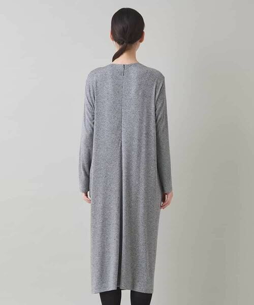 HIROKO KOSHINO / ヒロココシノ ロング・マキシ丈ワンピース | ギャザーアクセントジャージーワンピース/日本製/洗える | 詳細3