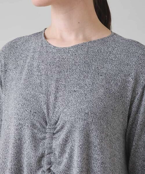 HIROKO KOSHINO / ヒロココシノ ロング・マキシ丈ワンピース | ギャザーアクセントジャージーワンピース/日本製/洗える | 詳細4