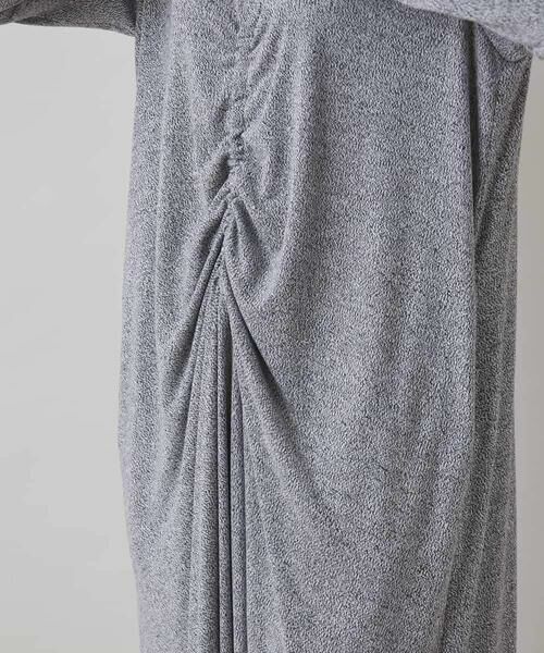 HIROKO KOSHINO / ヒロココシノ ロング・マキシ丈ワンピース | ギャザーアクセントジャージーワンピース/日本製/洗える | 詳細8