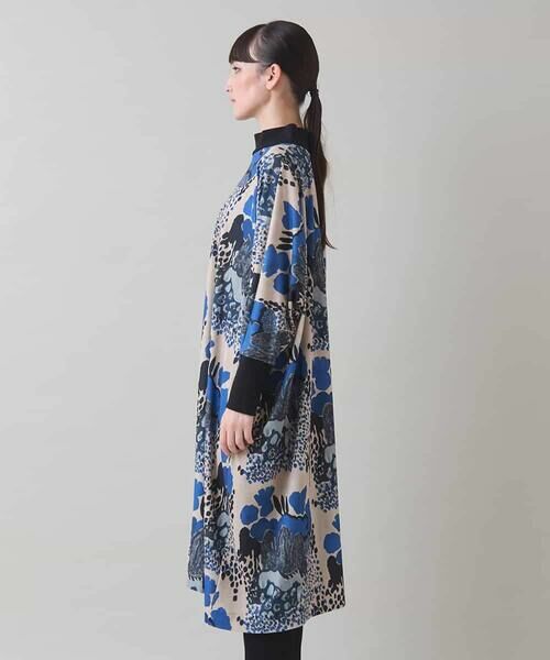 HIROKO KOSHINO / ヒロココシノ ロング・マキシ丈ワンピース | アートプリントジャージーワンピース/日本製/洗える | 詳細3