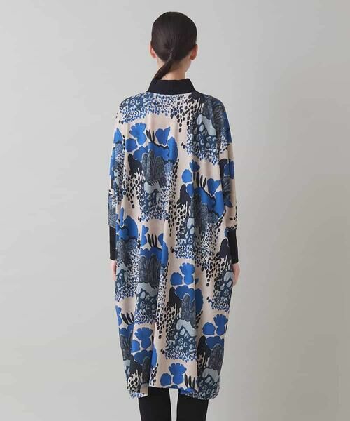 HIROKO KOSHINO / ヒロココシノ ロング・マキシ丈ワンピース | アートプリントジャージーワンピース/日本製/洗える | 詳細4