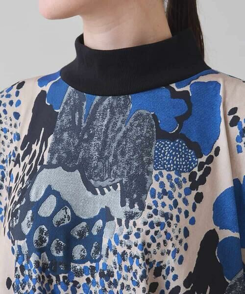 HIROKO KOSHINO / ヒロココシノ ロング・マキシ丈ワンピース | アートプリントジャージーワンピース/日本製/洗える | 詳細5