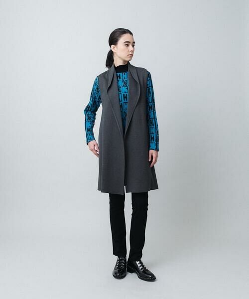 HIROKO KOSHINO / ヒロココシノ チノ・ワークパンツ | ストレッチポンチテーパードパンツ/日本製/洗える | 詳細7