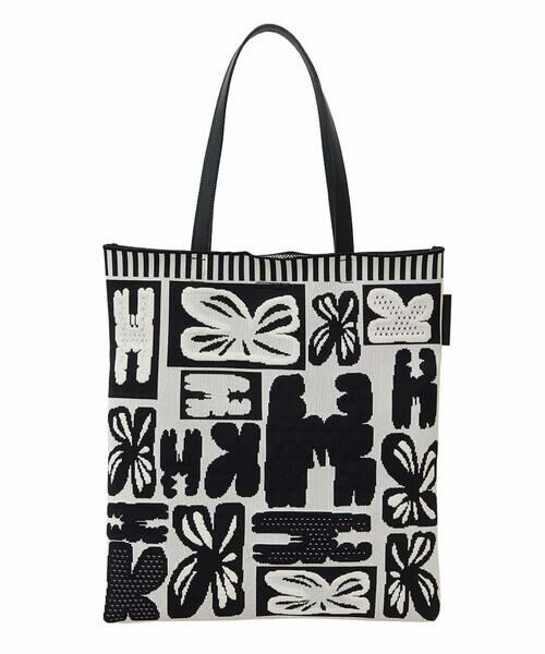 HIROKO KOSHINO / ヒロココシノ トートバッグ | HKイニシャルニットトートバッグ/日本製 | 詳細3