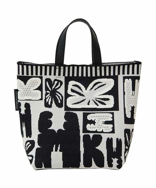 HIROKO KOSHINO / ヒロココシノ トートバッグ | HKイニシャルニットバッグ/日本製 | 詳細1