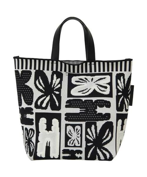 HIROKO KOSHINO / ヒロココシノ トートバッグ | HKイニシャルニットバッグ/日本製 | 詳細3