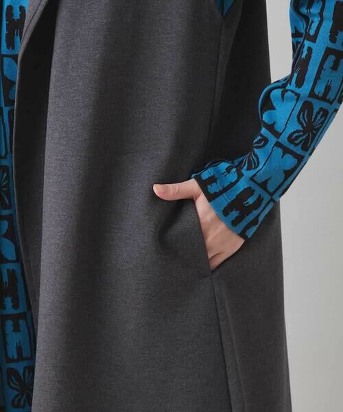 HIROKO KOSHINO / ヒロココシノ ベスト | カーブカラーデザインジレ/日本製/洗える | 詳細6