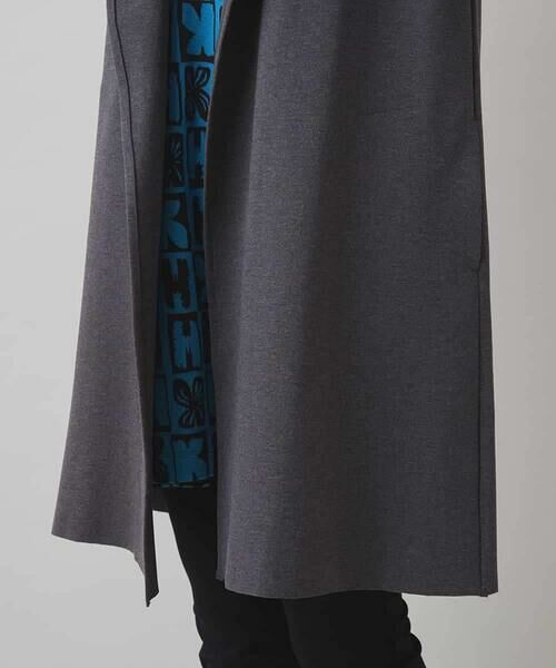 HIROKO KOSHINO / ヒロココシノ ベスト | カーブカラーデザインジレ/日本製/洗える | 詳細7