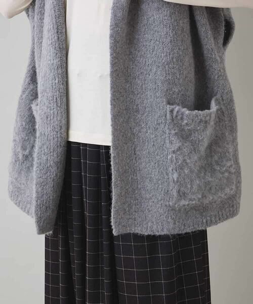 HIROKO KOSHINO / ヒロココシノ ベスト | ボリュームカラーニットジレ | 詳細7