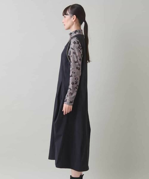 HIROKO KOSHINO / ヒロココシノ ロング・マキシ丈スカート | 立体フレアジャンパースカート/洗える | 詳細2