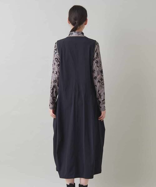 HIROKO KOSHINO / ヒロココシノ ロング・マキシ丈スカート | 立体フレアジャンパースカート/洗える | 詳細3